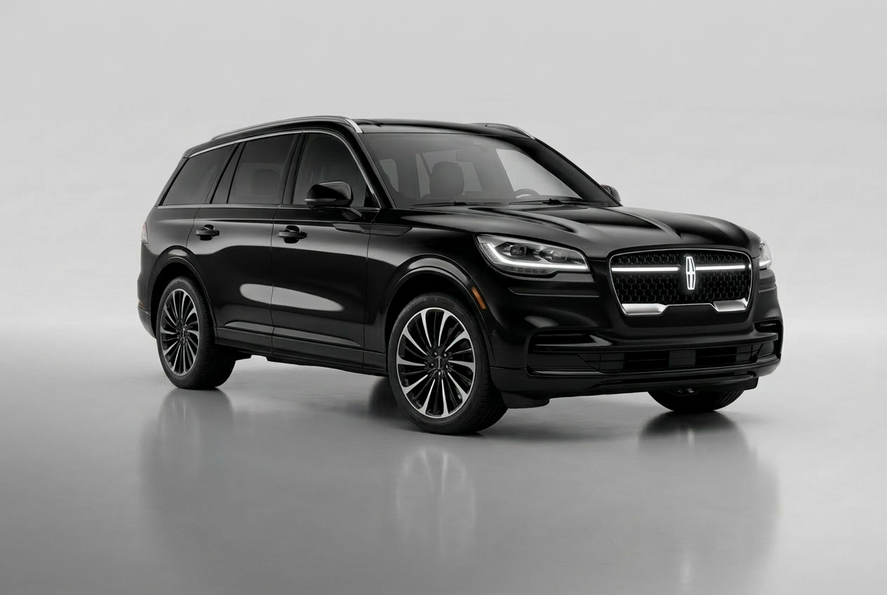 Black Lincoln Aviator